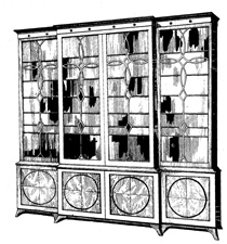 18世纪末的英国新古典书柜