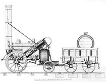 史蒂芬生于1829年设计的火箭号机车