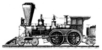 1857年的美国4-4-0型机车