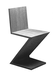 里特维尔德于1934年设计的折弯椅